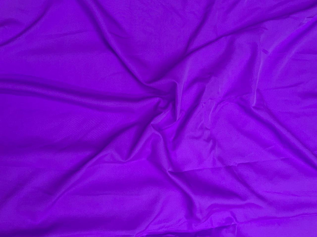 Lris Purple Plain Dyed Poly Crepe Fabric N30 (Per Meter - Rs 44 )