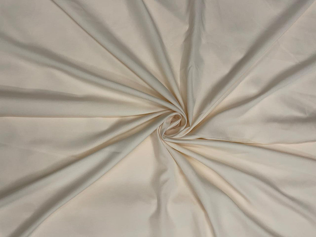 Light Peach Plain Dyed Poly Crepe Fabric N114L (Per Meter - Rs 44 )