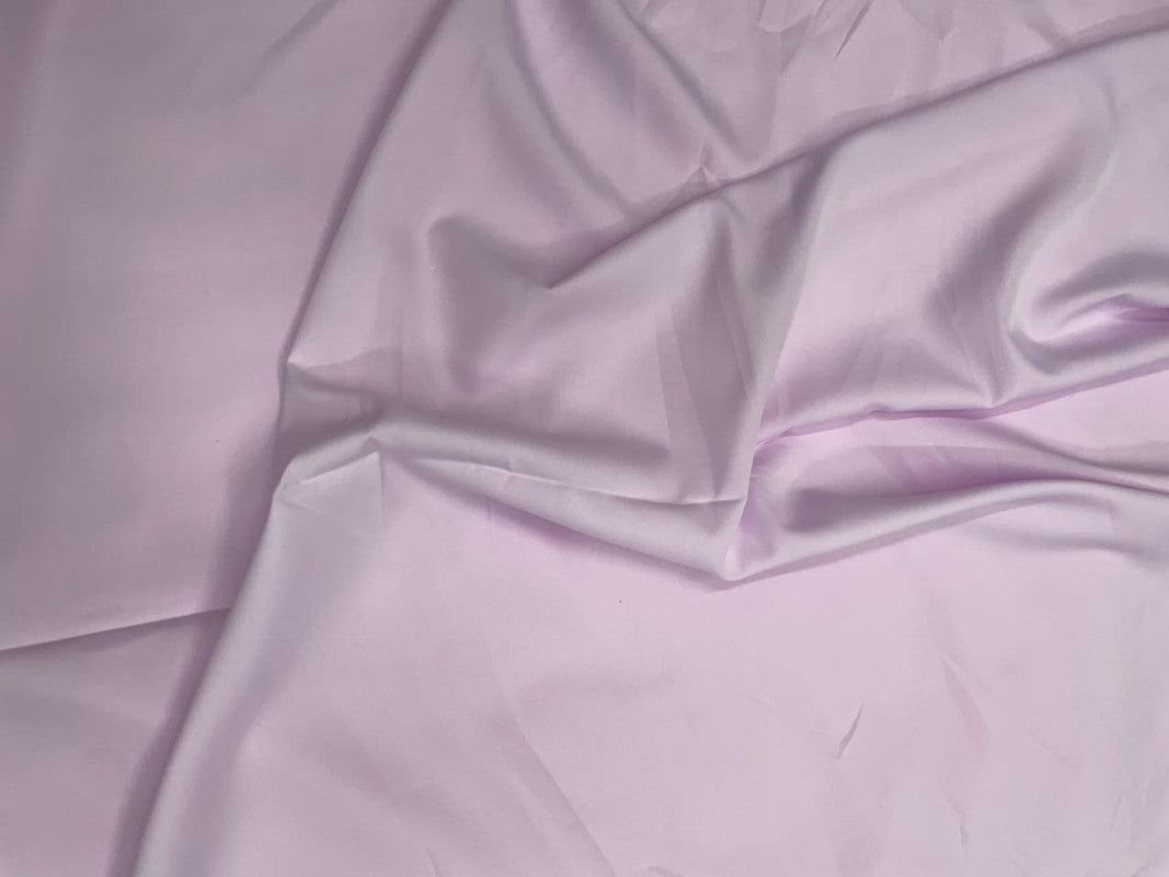 Light Levender Plain Dyed Poly Crepe Fabric N37 (Per Meter - Rs 44 )