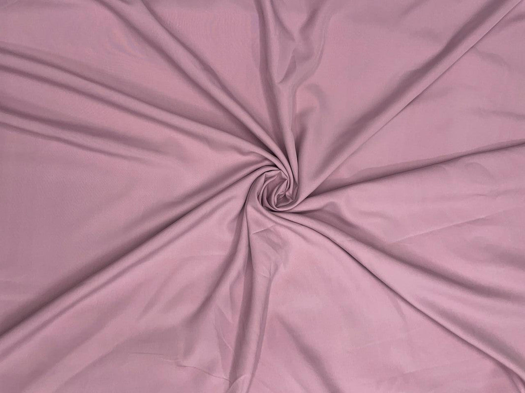 Light Onion Pink Plain Dyed Poly Crepe (Per Meter - Rs 44 )