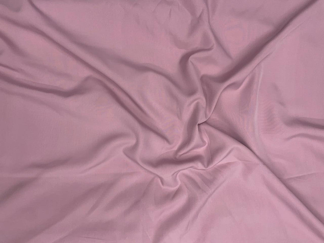 Light Onion Pink Plain Dyed Poly Crepe (Per Meter - Rs 44 )