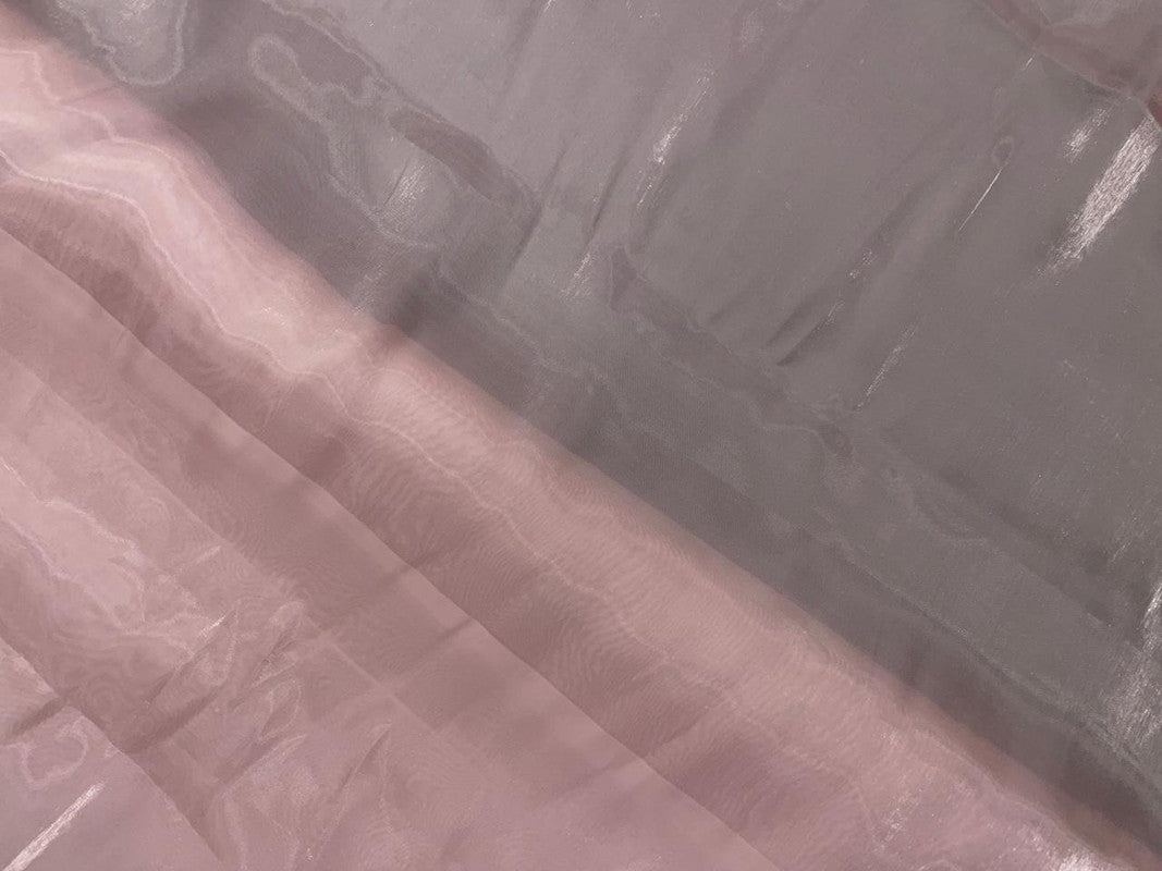 Light Onion Pink Plain Shinny Jimmy Choo Organza Fabric