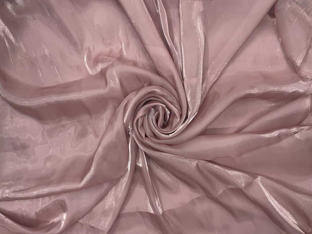 Light Onion Pink Plain Shinny Jimmy Choo Organza Fabric