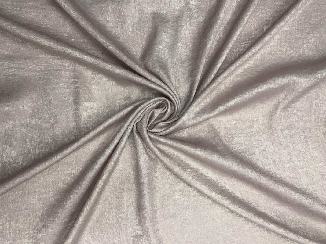 Dusty Pink Plain Georgette Foil Fabric