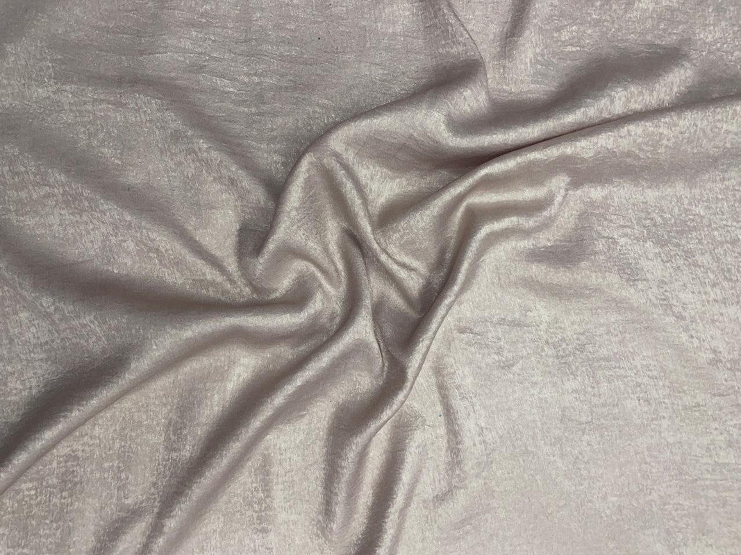 Dusty Pink Plain Georgette Foil Fabric