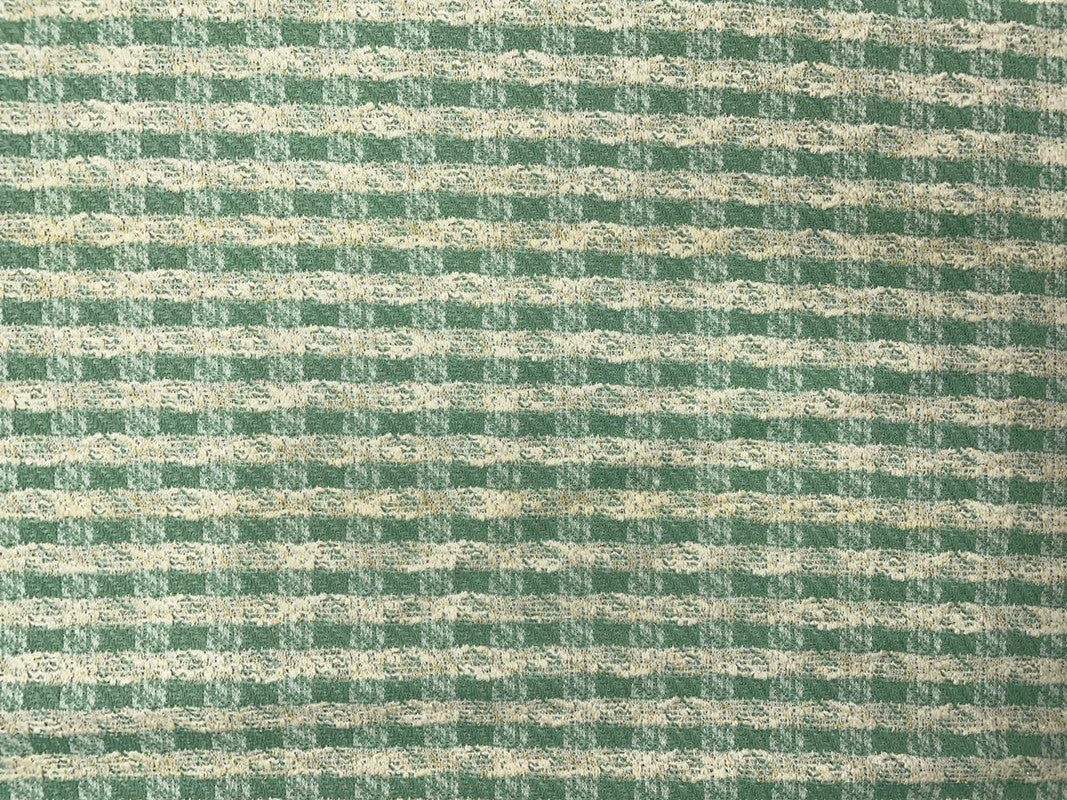 Sea Green Check Tweed Fabric