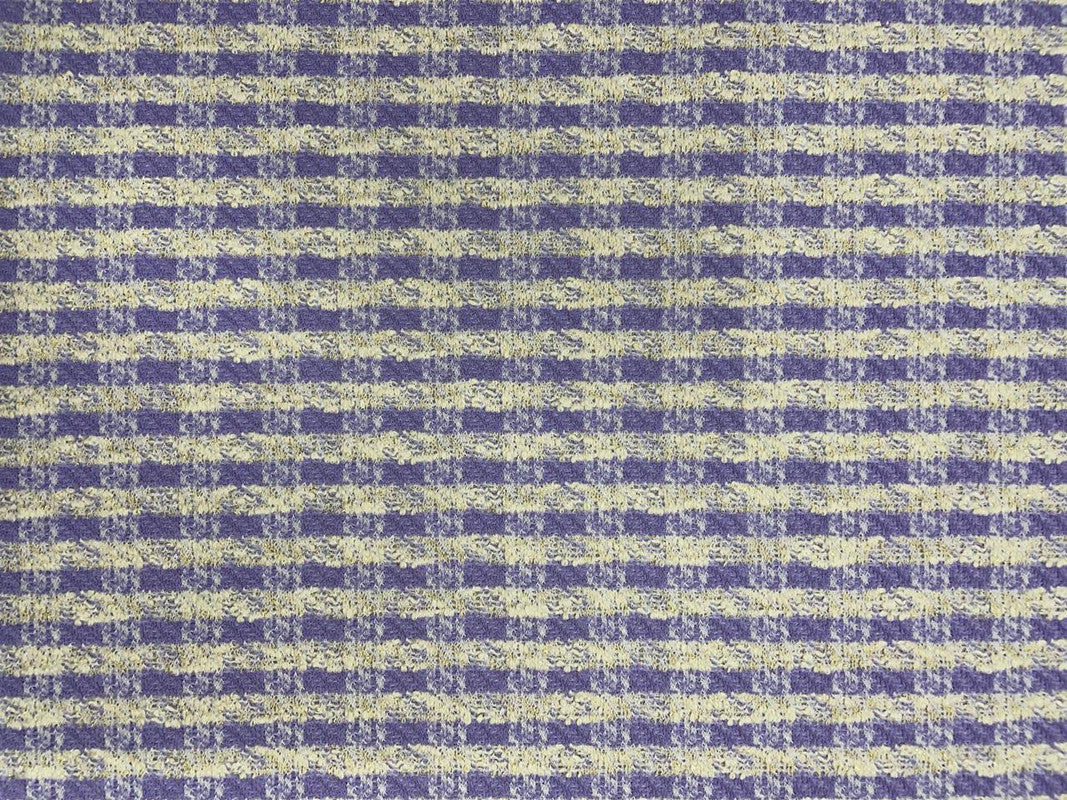 Lavender Check Tweed Fabric