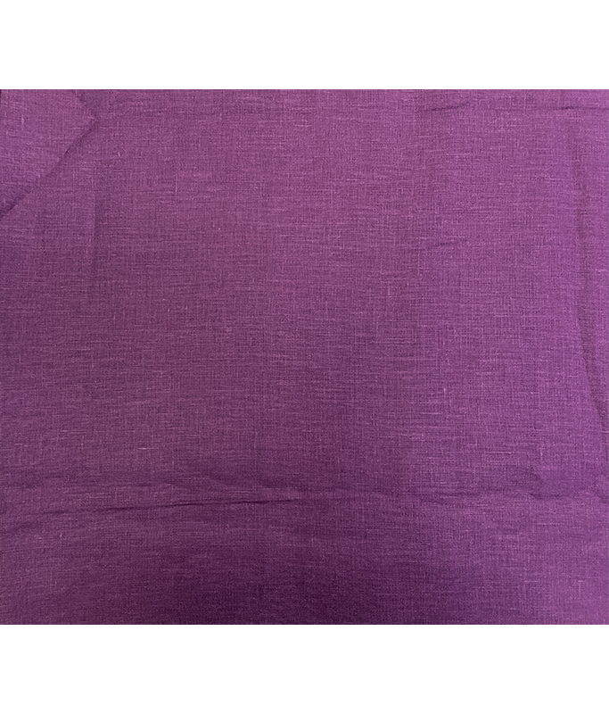 Purple Plain Pure Linen Fabric - 60 Lea