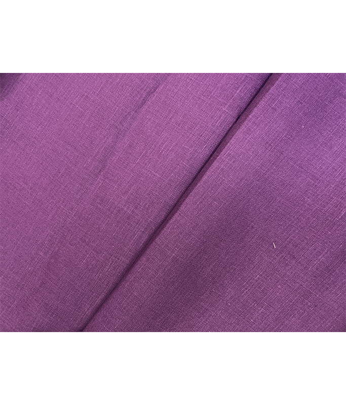 Purple Plain Pure Linen Fabric - 60 Lea