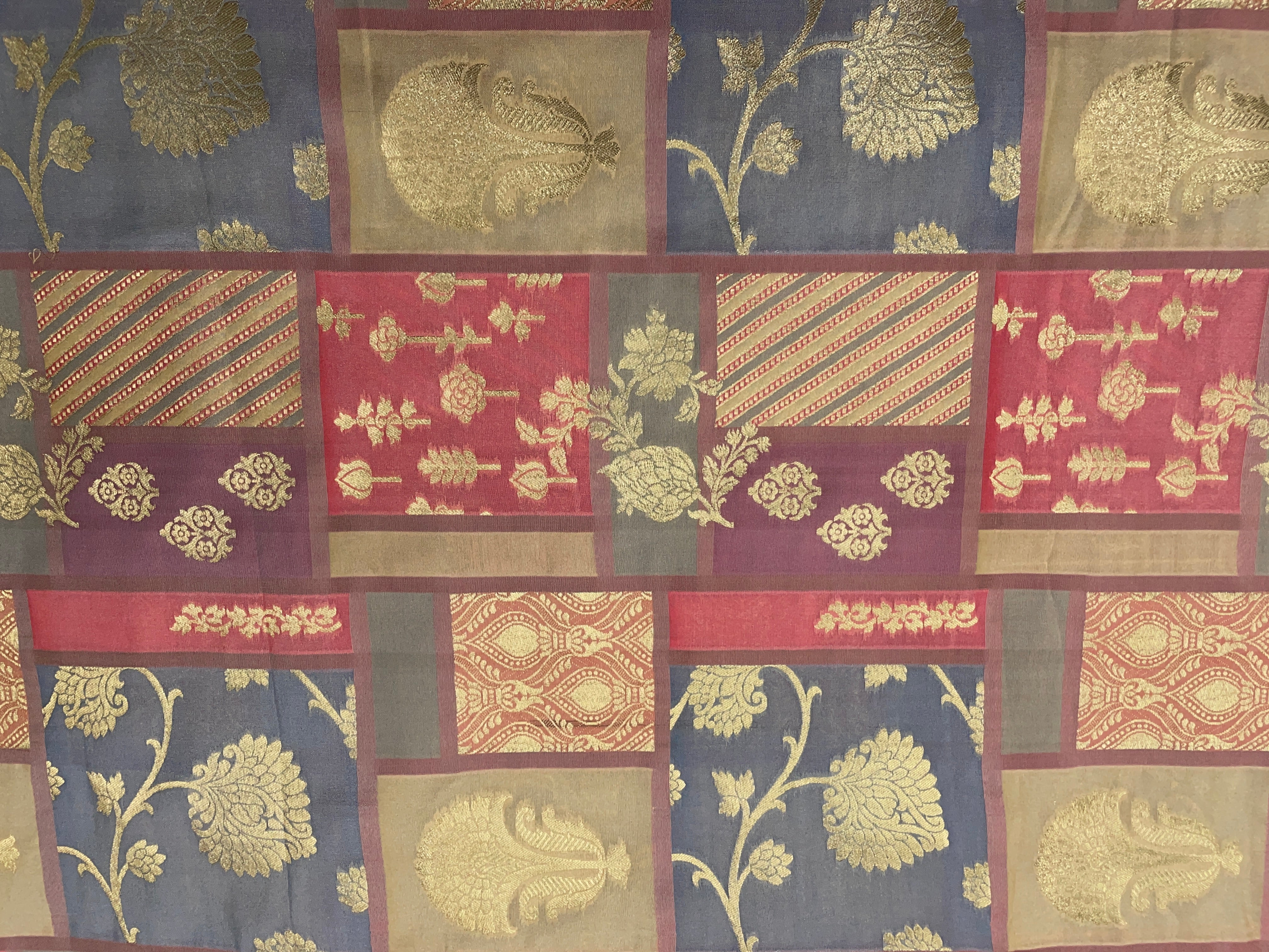 Geometric Brocade Fabric