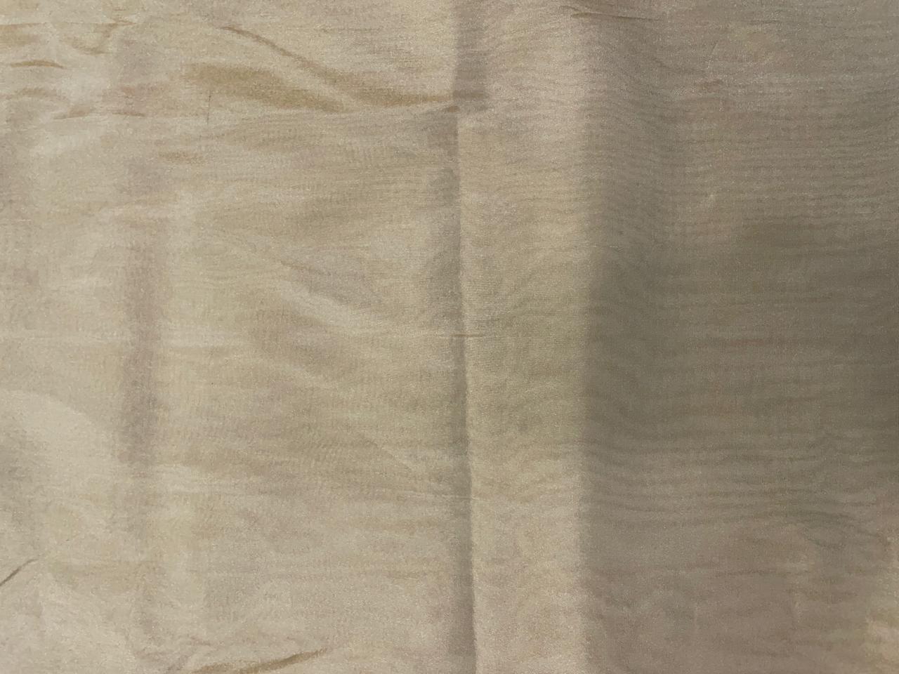 Light Golden Plain Pure Tissue Fabric