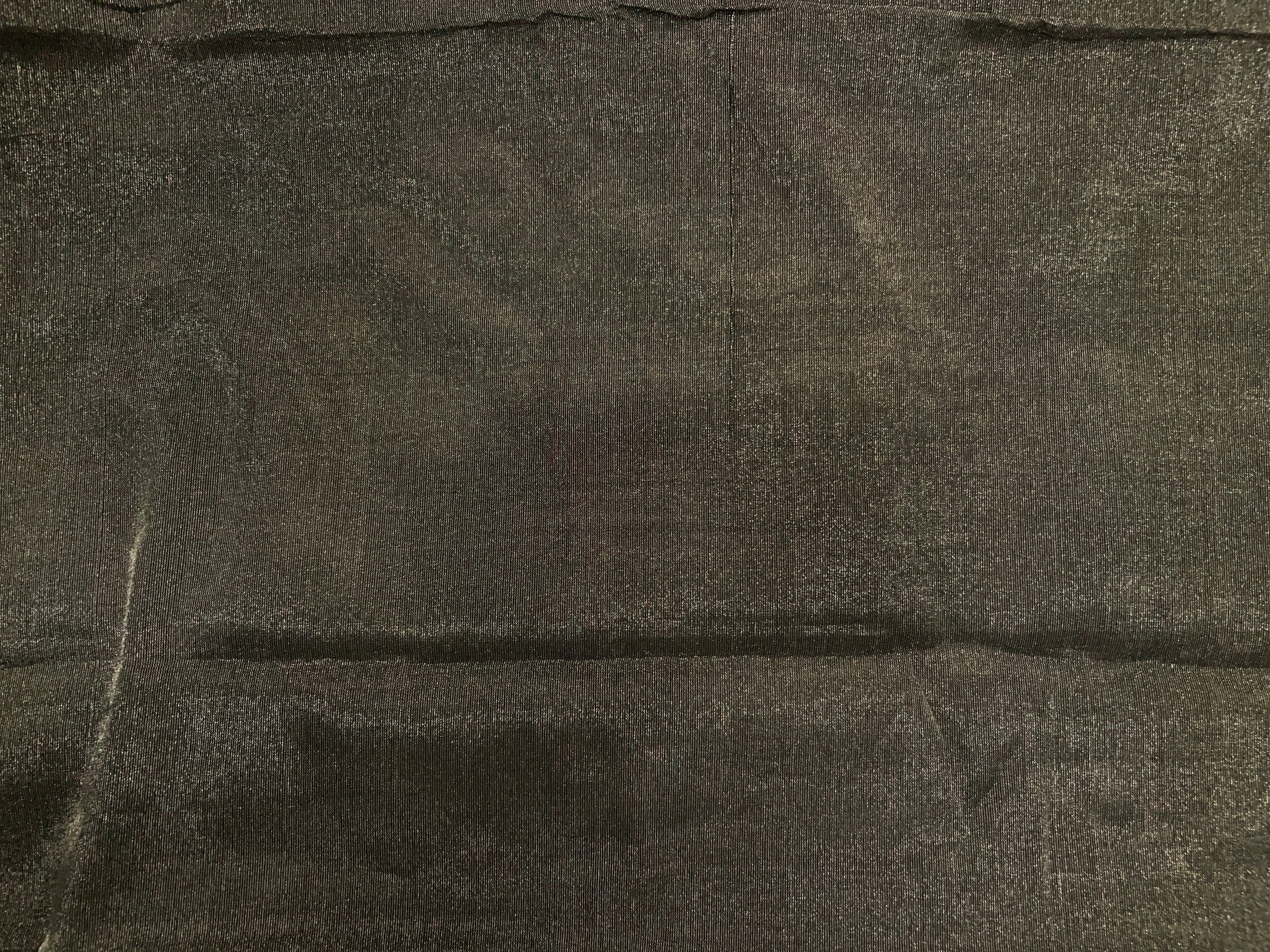 Black Plain Pure Tissue Fabric