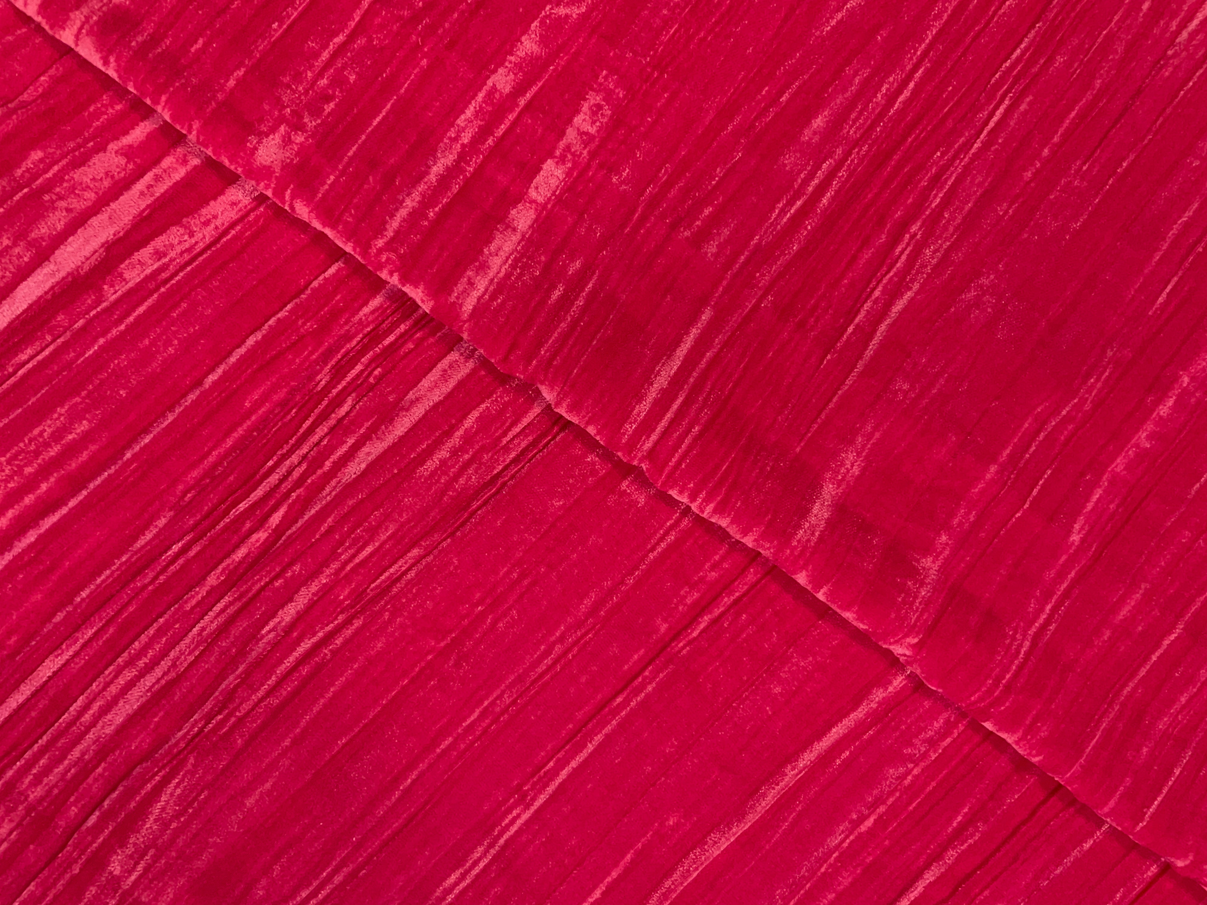 Pink Crush Velvet Fabric