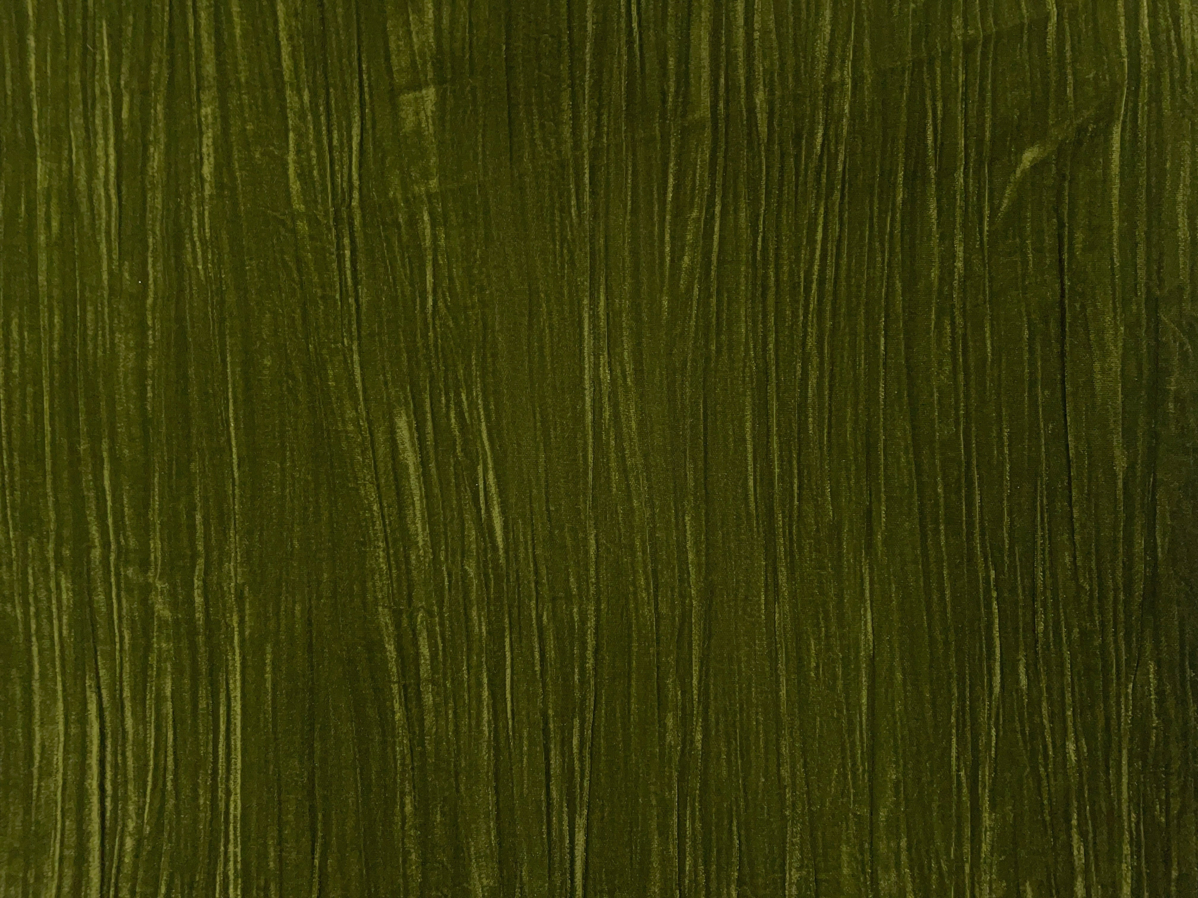 Mehndi Green Crush Velvet Fabric