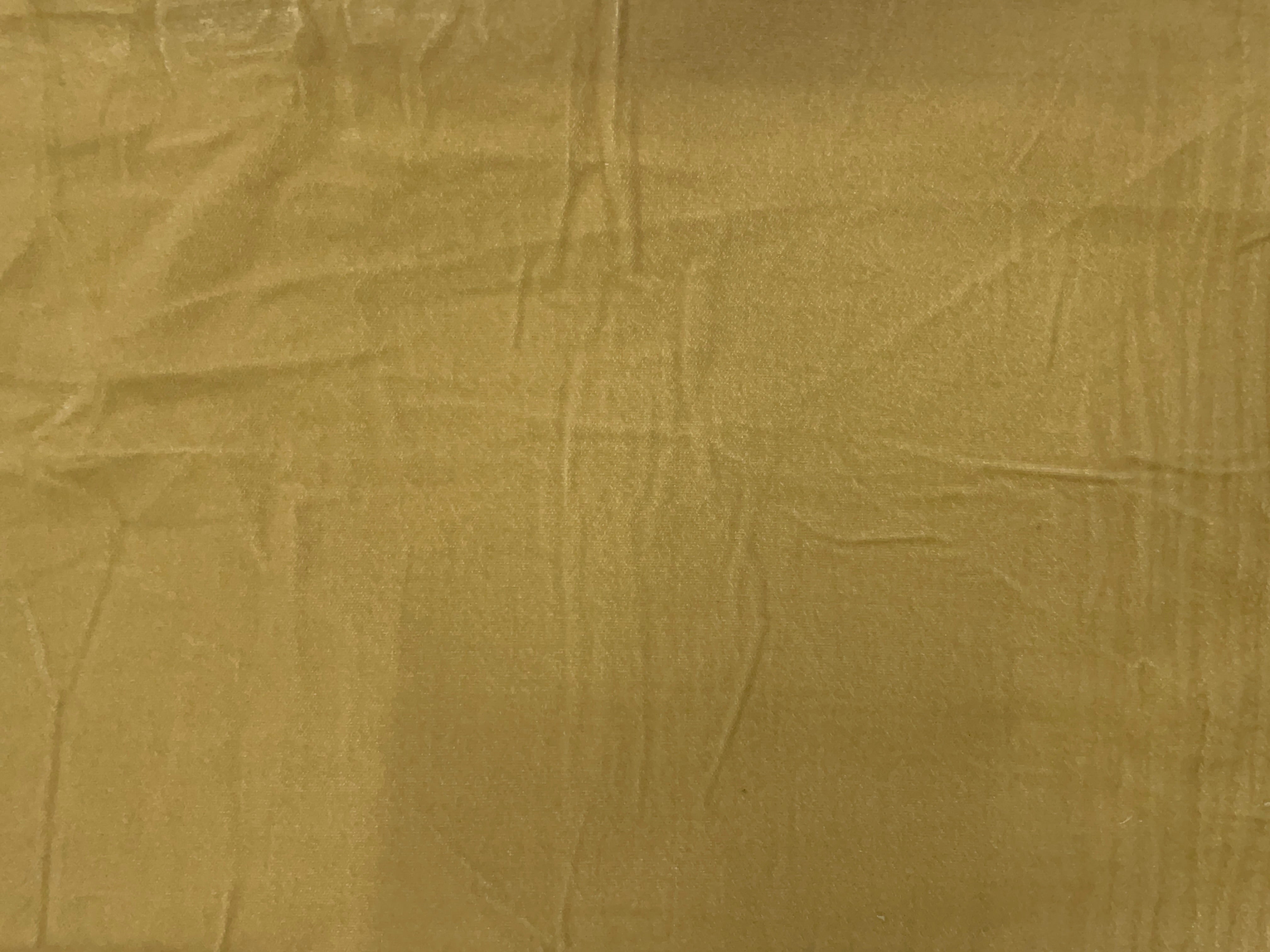 Beige Plain Velvet Fabric