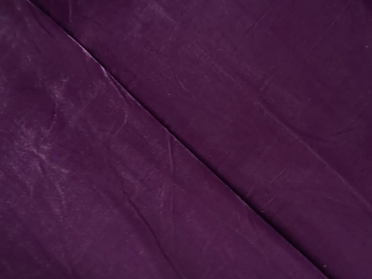 Wine Plain Velvet Fabric