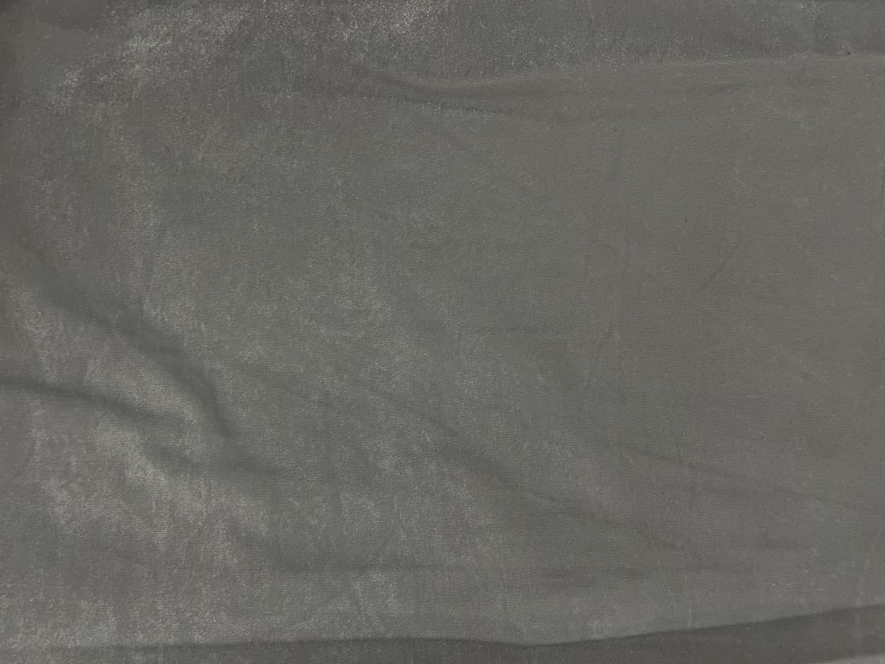 Light Grey Plain Velvet Fabric