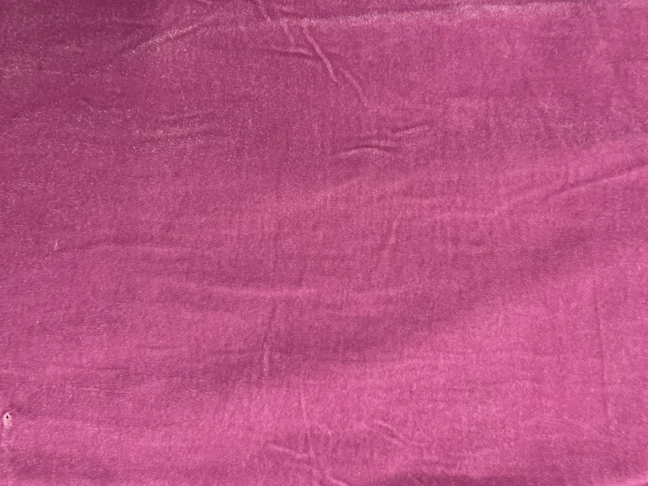 Neon Pink Plain Velvet Fabric