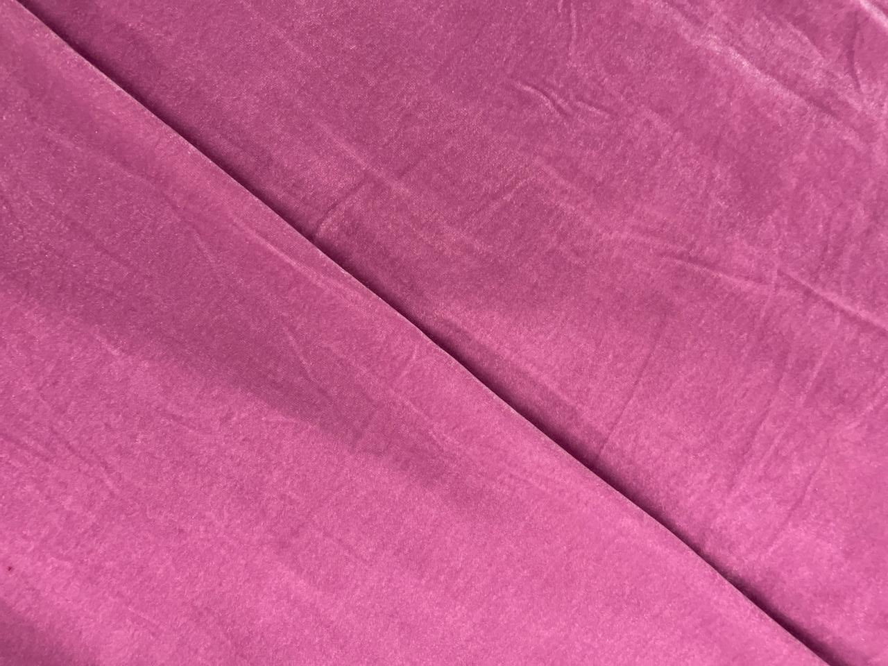 Neon Pink Plain Velvet Fabric