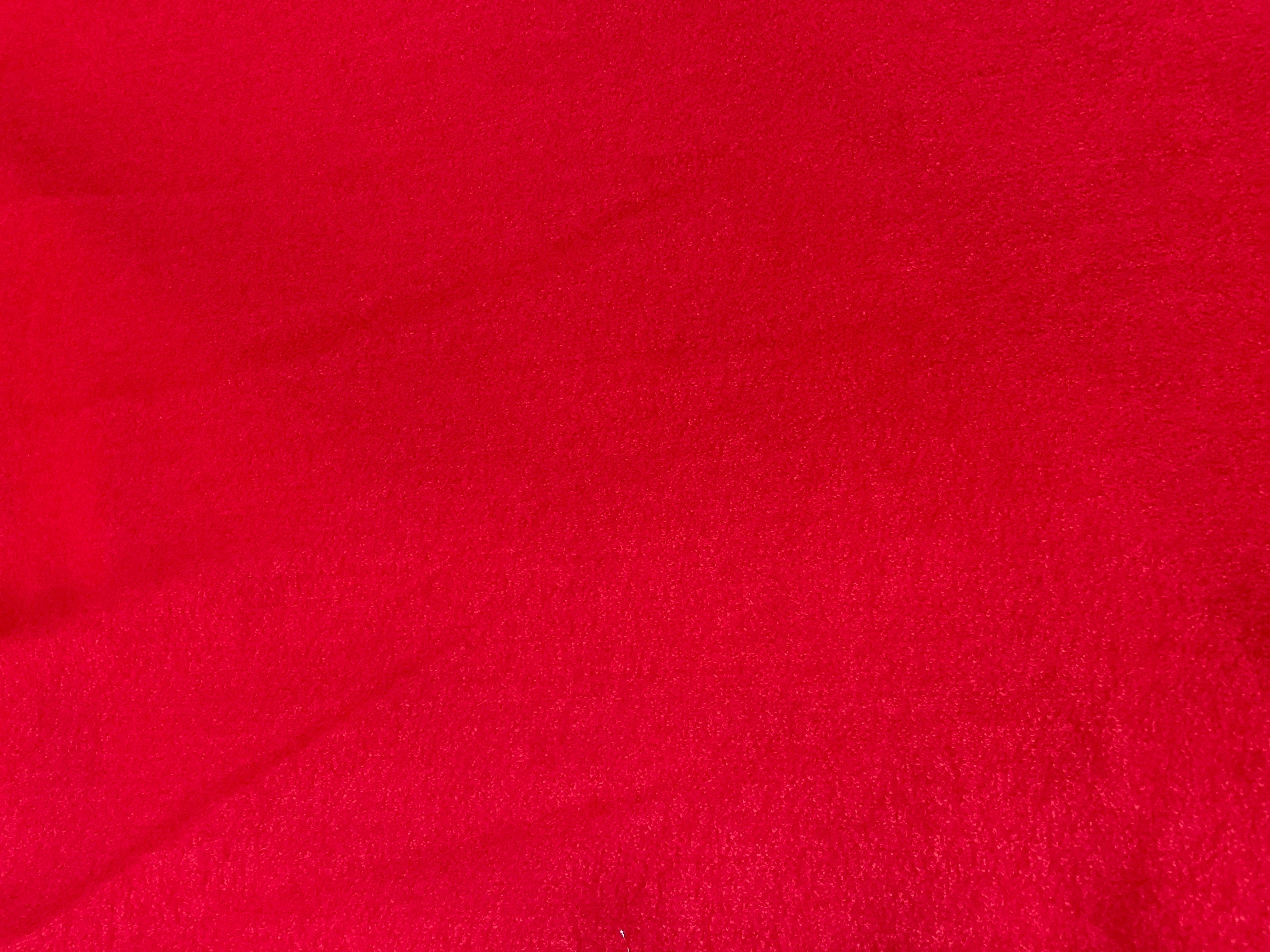 Red Plain Flannel Wool Fabric