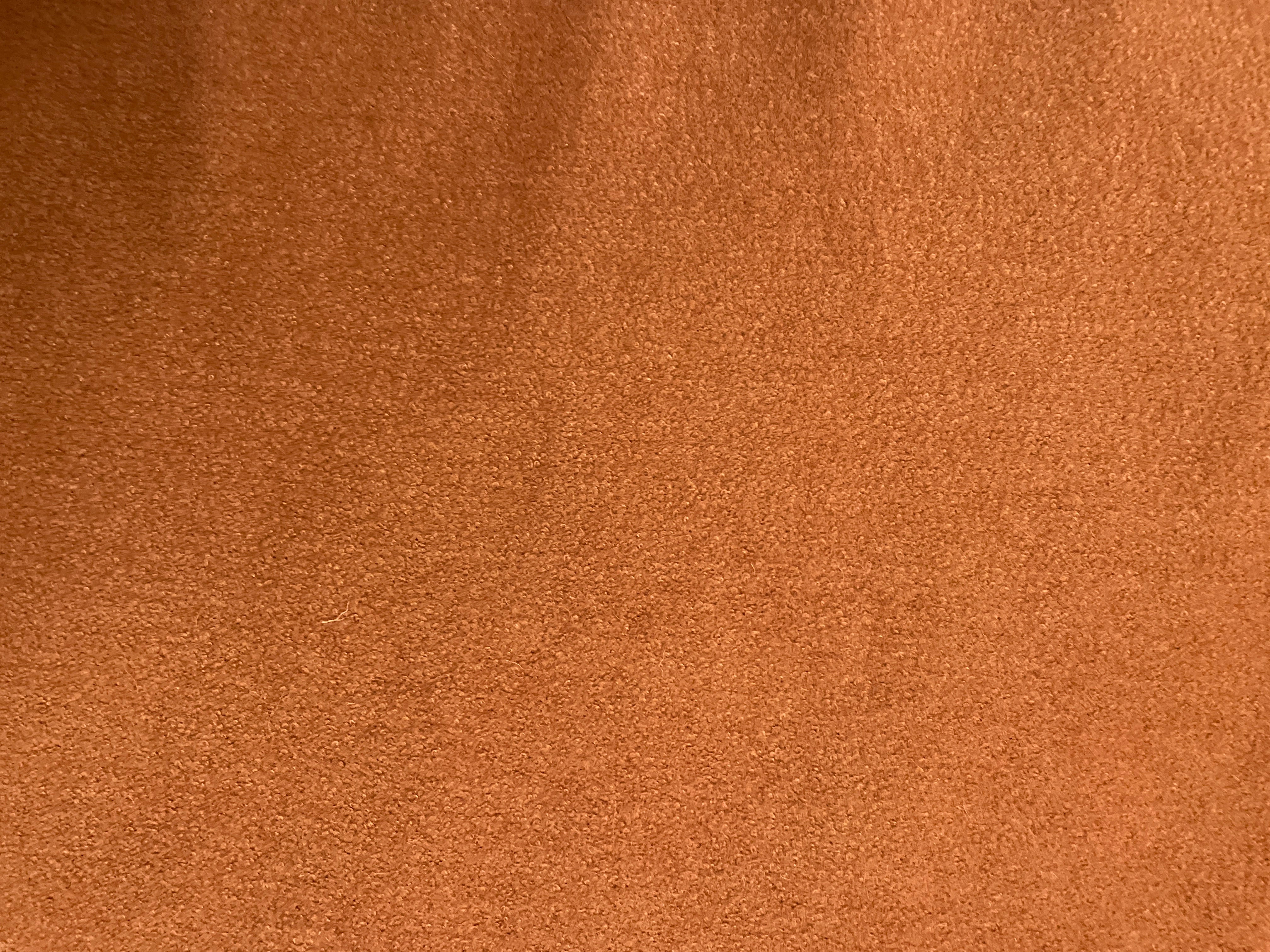 Brown Plain Flannel Wool Fabric