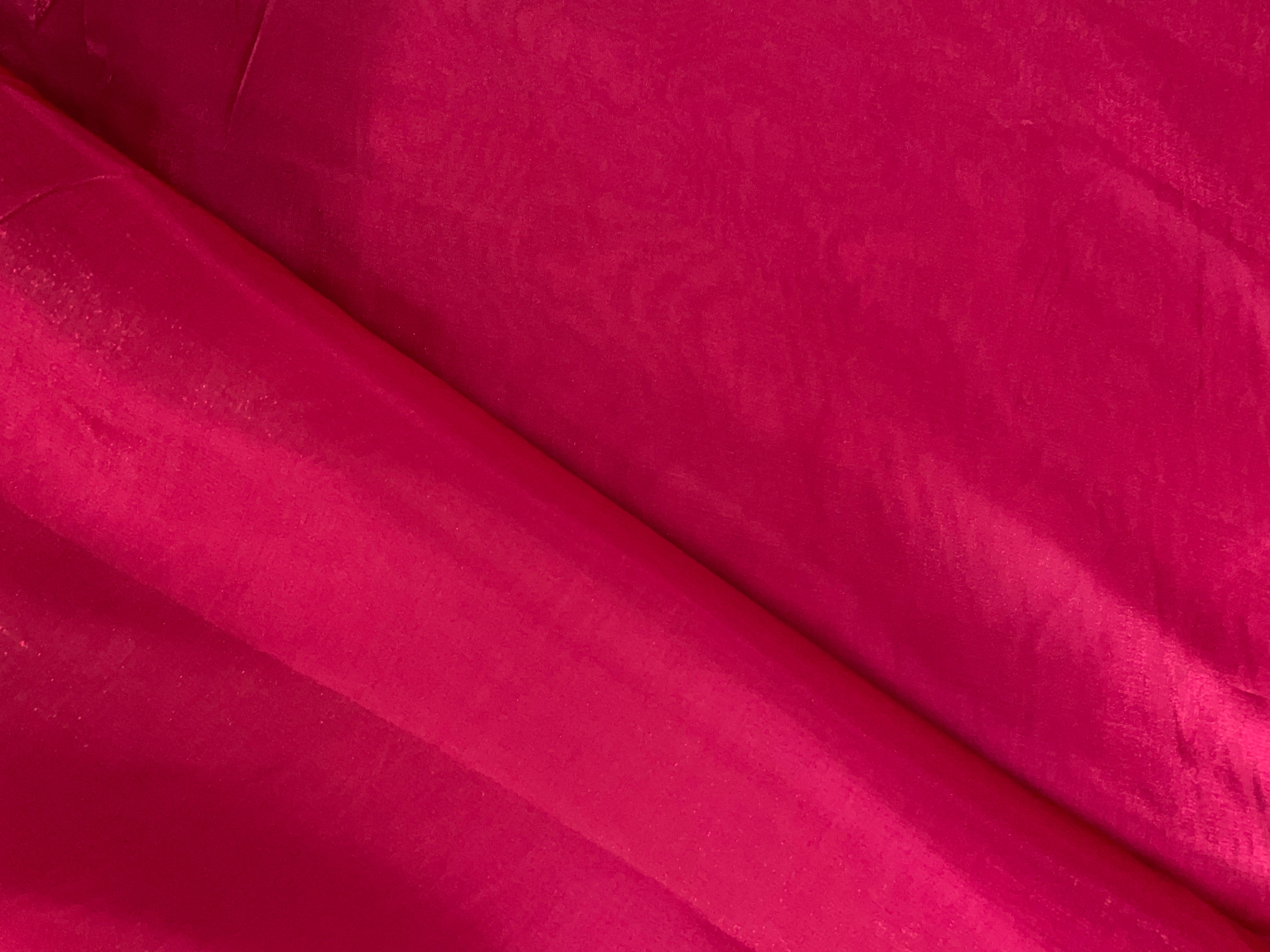 Hot Pink Plain Jimmy Choo Organza Fabric