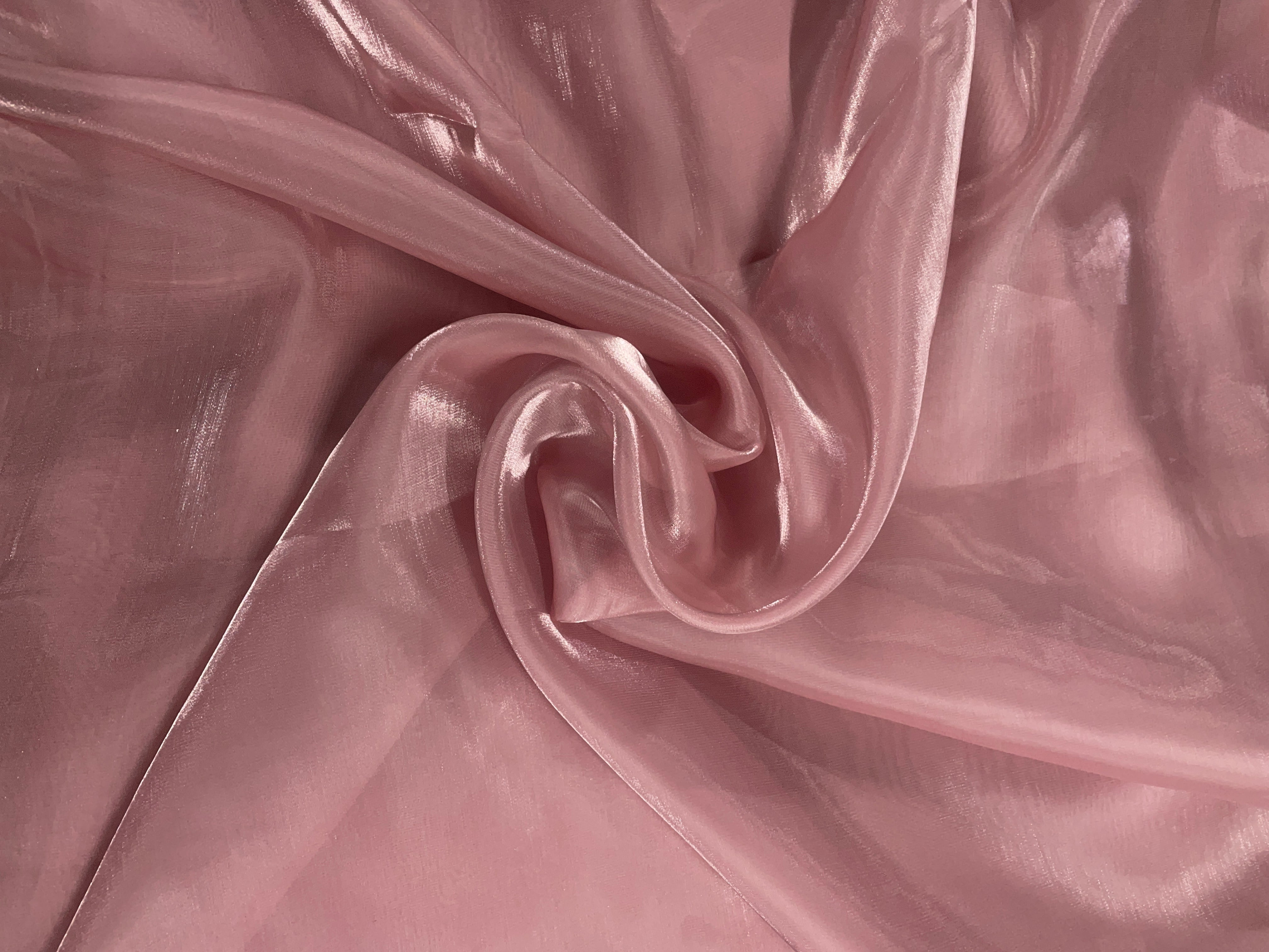 Peach Plain Jimmy Choo Organza Fabric