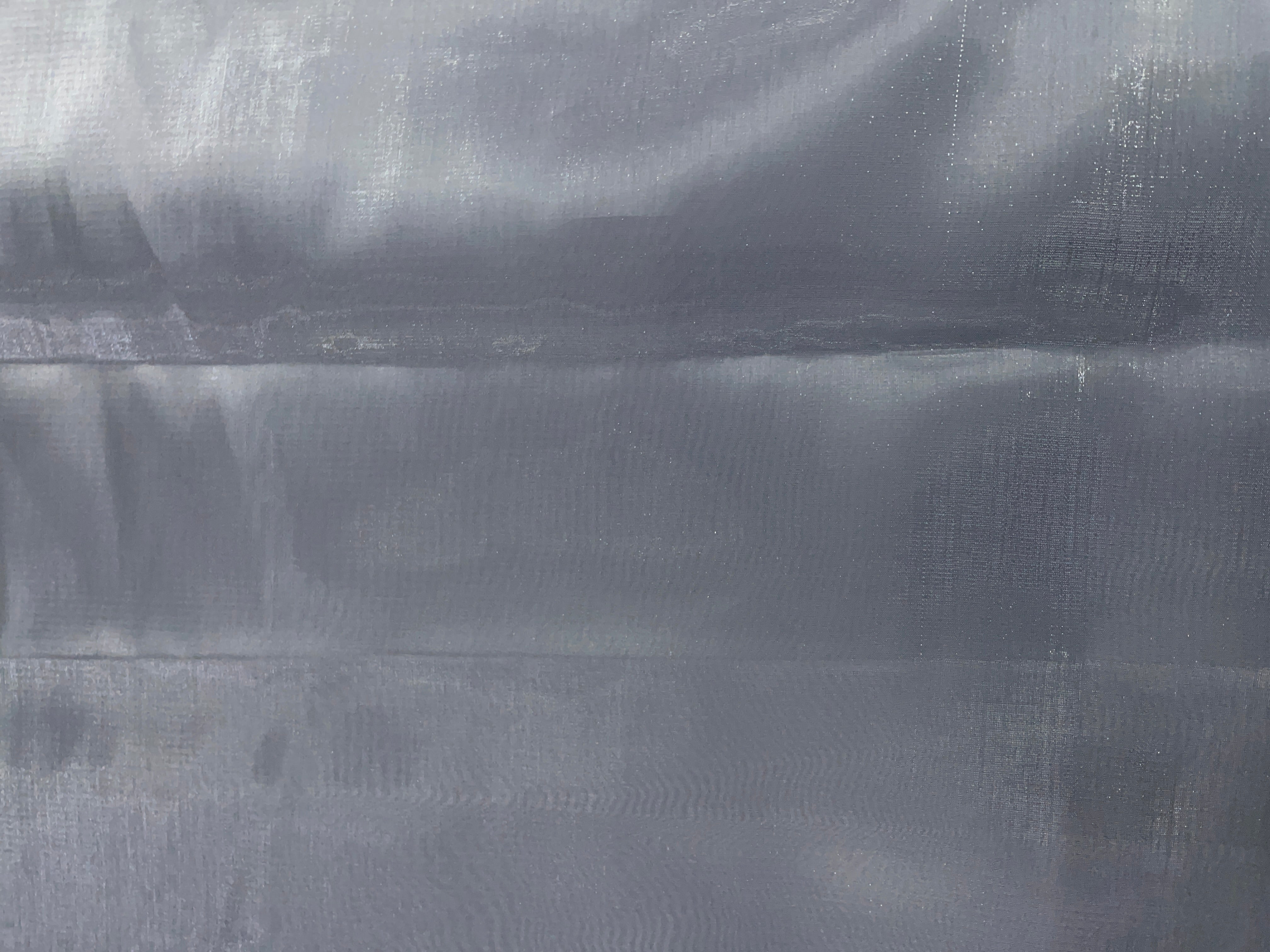 Grey Plain Jimmy Choo Organza Fabric