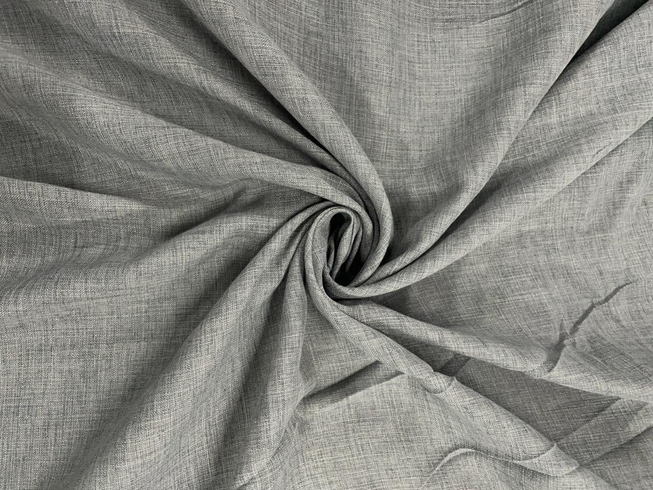 Light Grey Cotton Linen Fabric