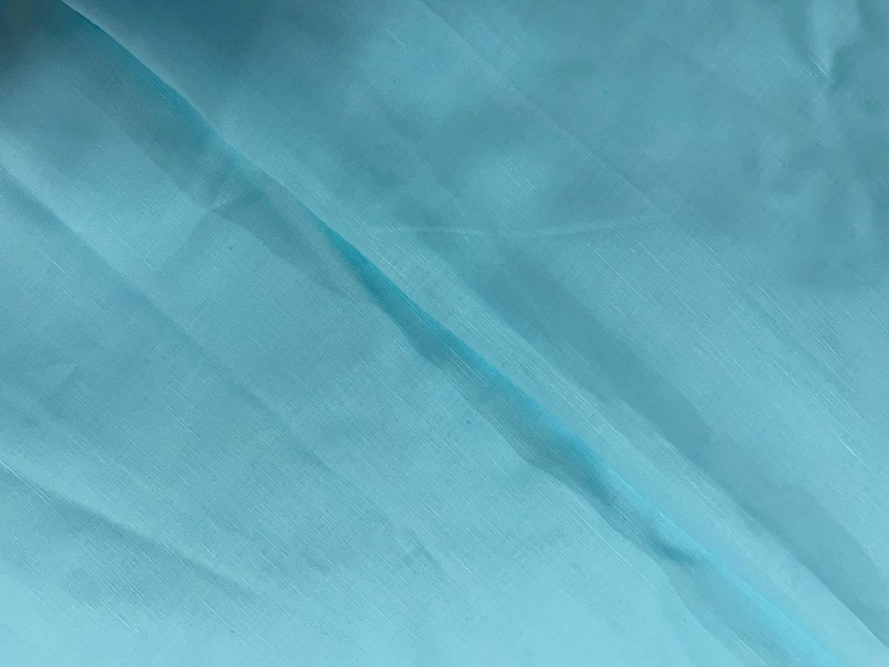 Sky Blue Plain Premium Cotton Linen Fabric