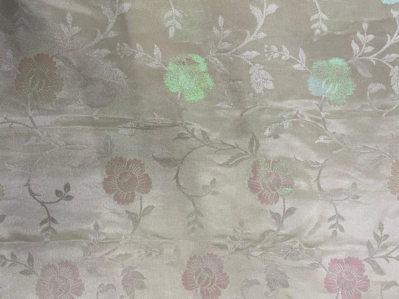 Multicolor Floral Tissue Jacquard Fabric