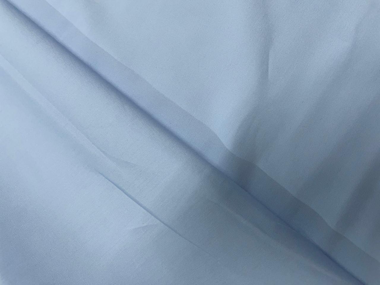 Sky Blue Plain Dyed Poplin Fabric (N184L) - Kapda Shop