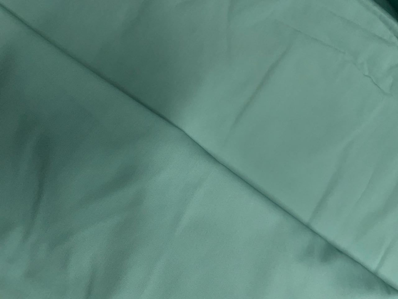 Sea Green Plain Dyed Poplin Fabric - Kapda Shop
