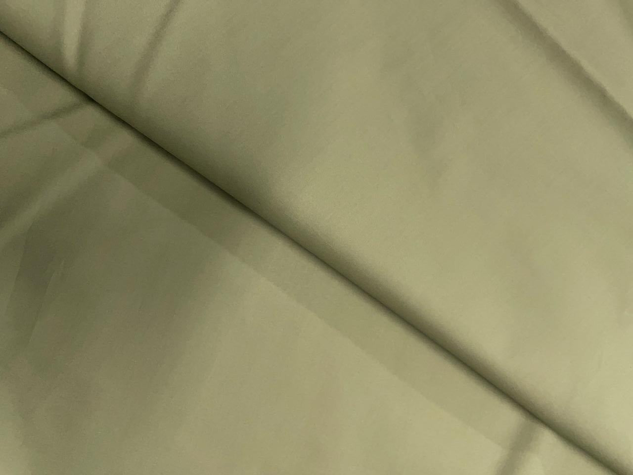 Dusty Mehndi Green Plain Dyed Poplin Fabric - Kapda Shop