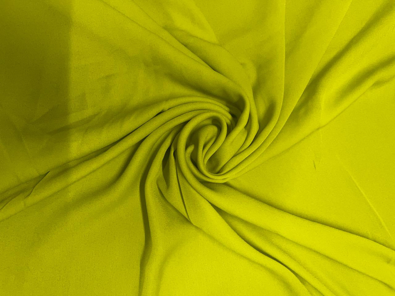 Neon Yellow N731 Plain Heavy Georgette Fabrics Kapdashop