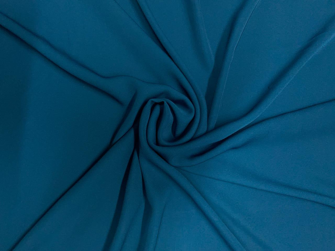 Teal Blue Plain Heavy Georgette Fabrics Kapdashop
