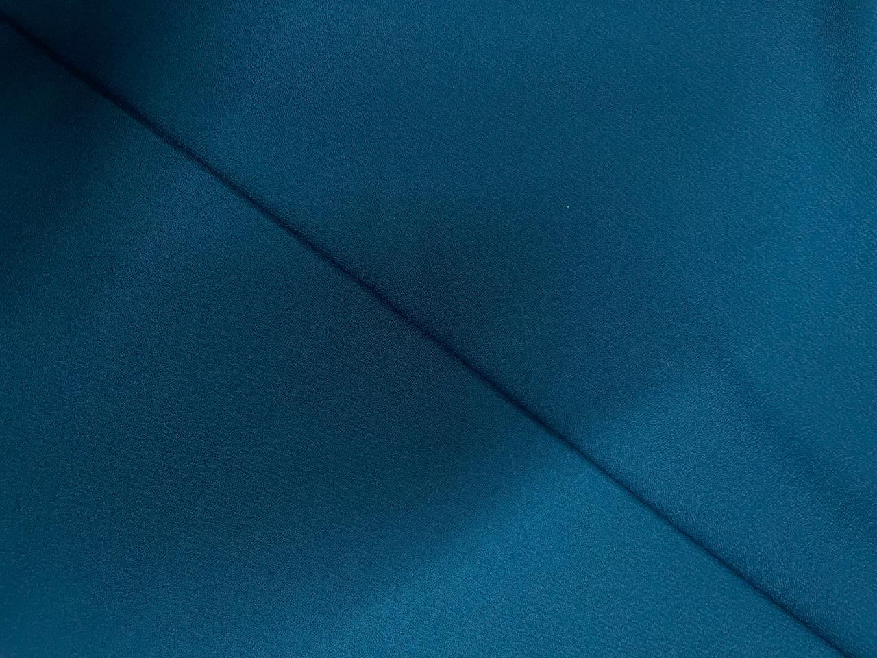 Teal Blue Plain Heavy Georgette Fabrics Kapdashop