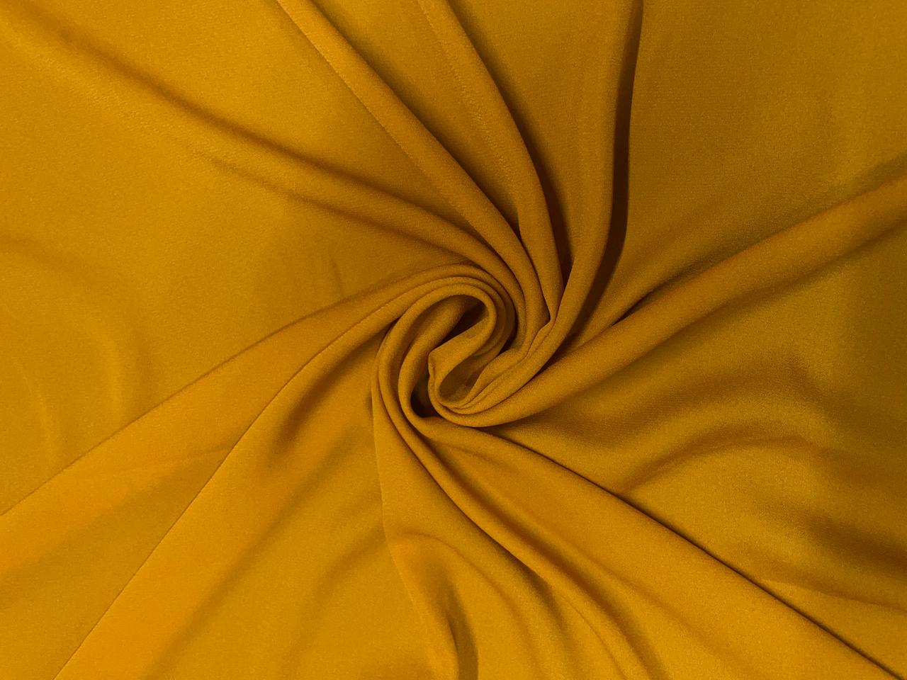 Mustard N177 Plain Heavy Georgette Fabrics Kapdashop