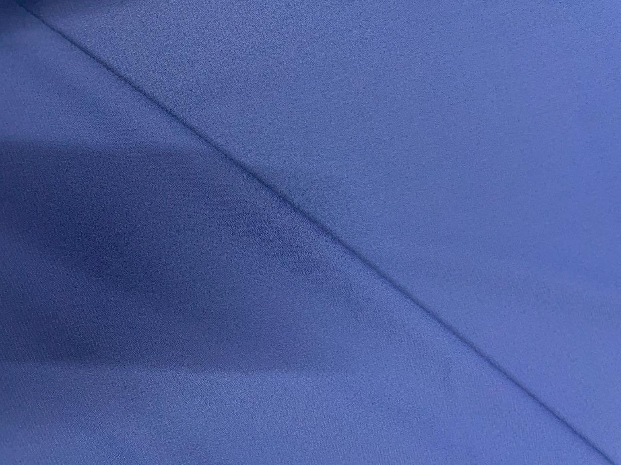 Steel Blue Plain Heavy Georgette Fabrics Kapdashop
