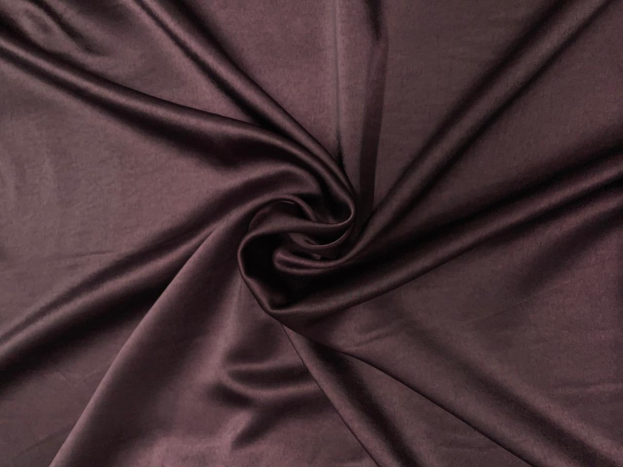 Dark Purple Plain Milano Satin Fabric Kapdashop