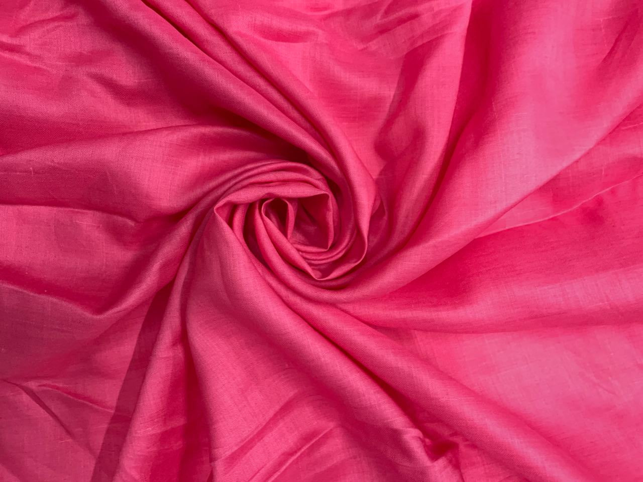 Pink Plain Cotton Linen  N218 Kapdashop