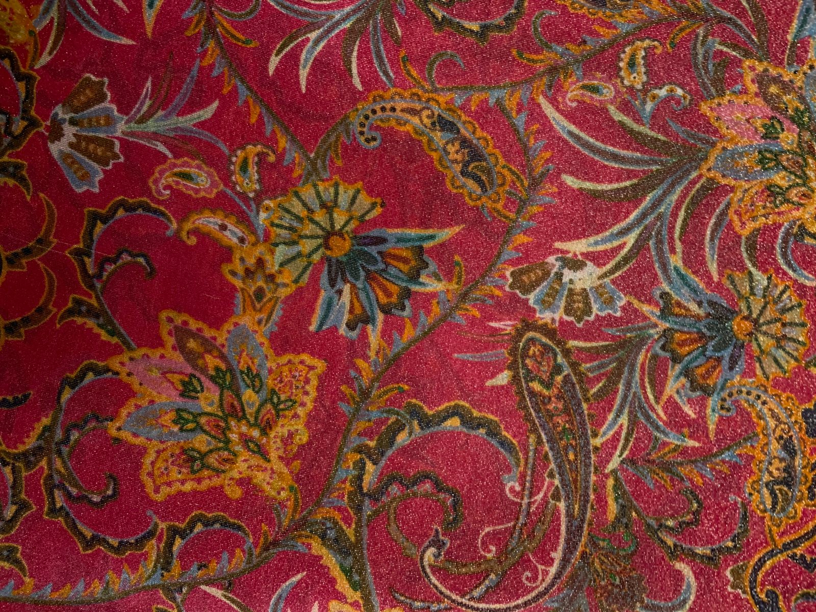 Pink Multicolor Floral Tissue Print 44 Kapdashop