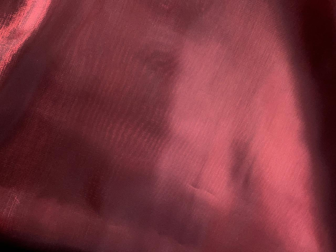 Dark Maroon Color Jimmy Choo Organza Fabric Kapdashop