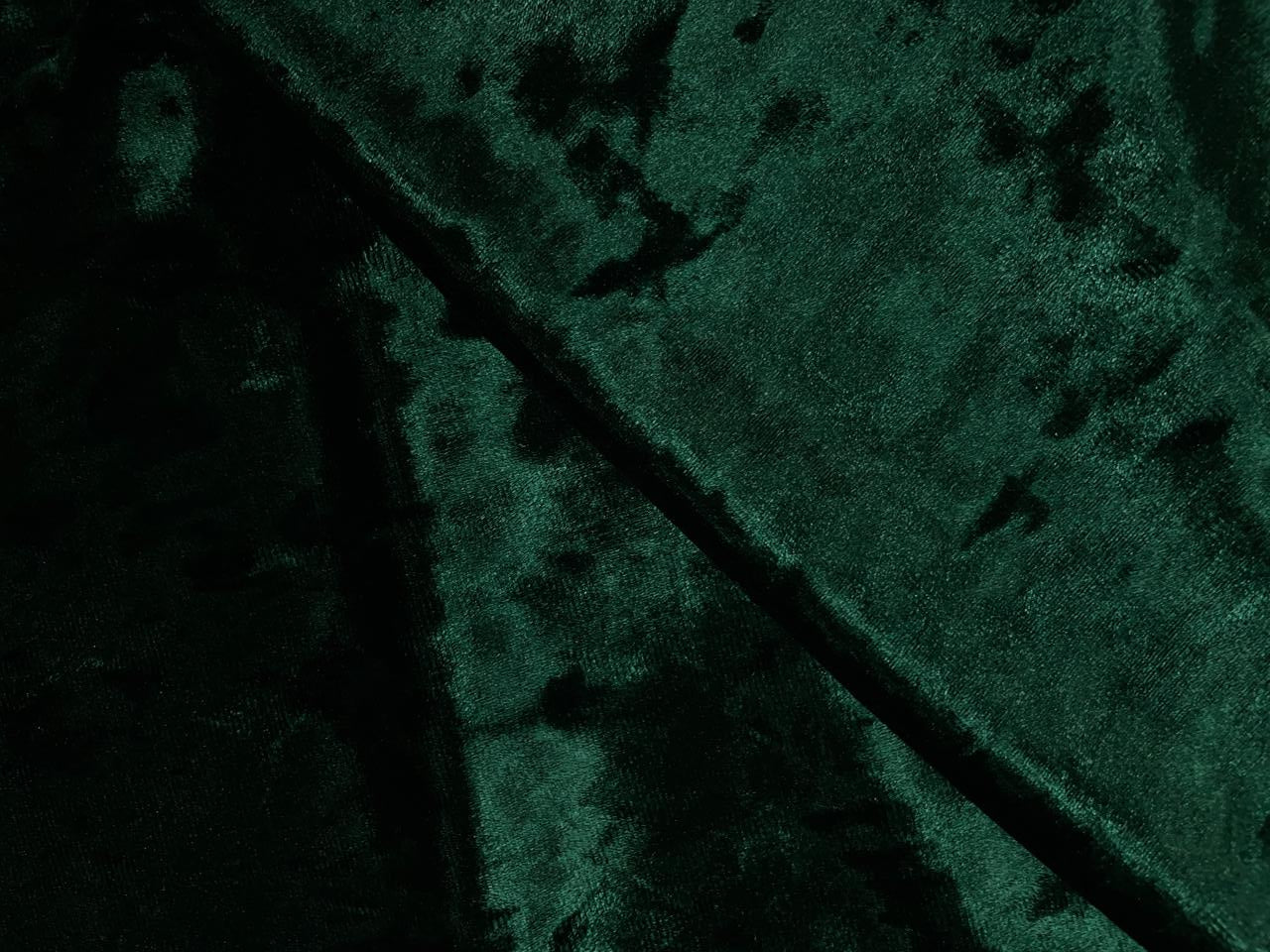 Bottle Green Plain Ice Velvet Lycra Fabric Kapdashop