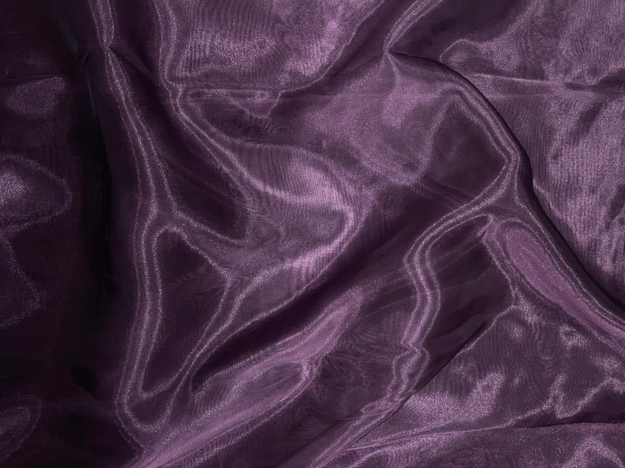 Dark Purple Two Tone Organza Kapdashop