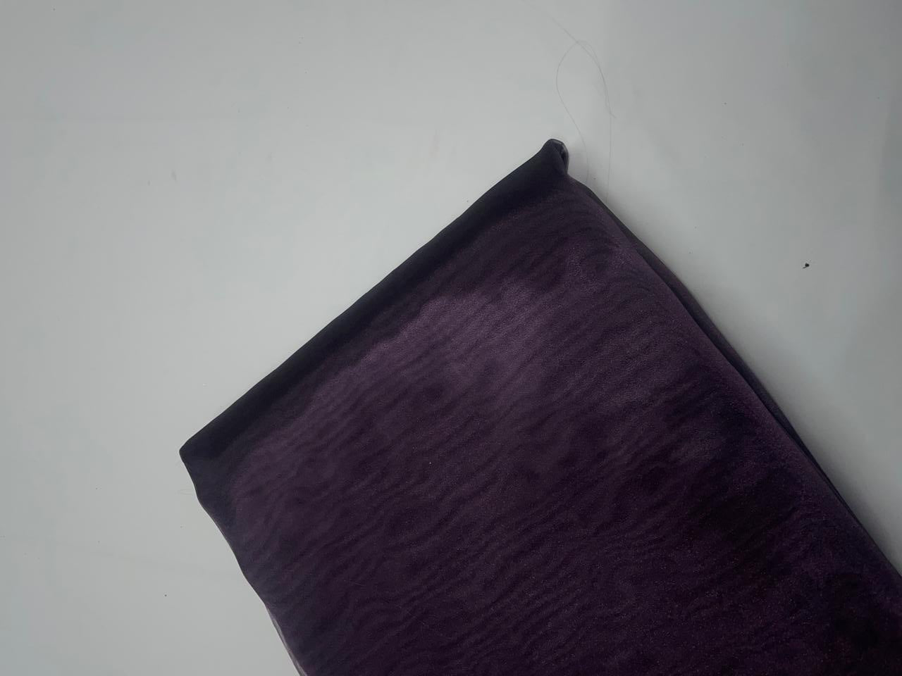 Dark Purple Two Tone Organza Kapdashop
