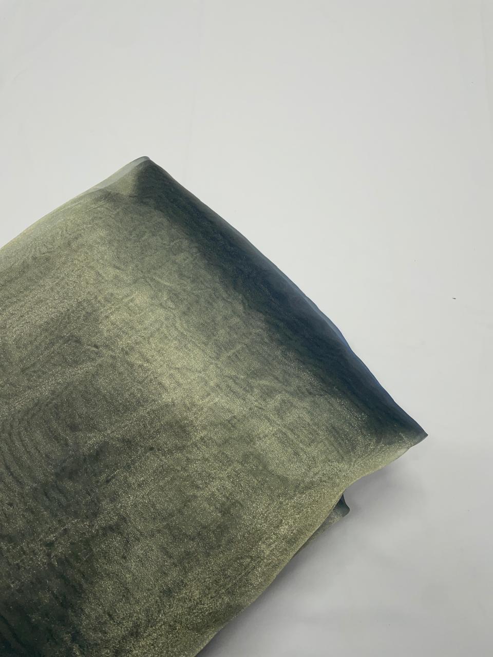 Sea Green Two Tone Organza Kapdashop