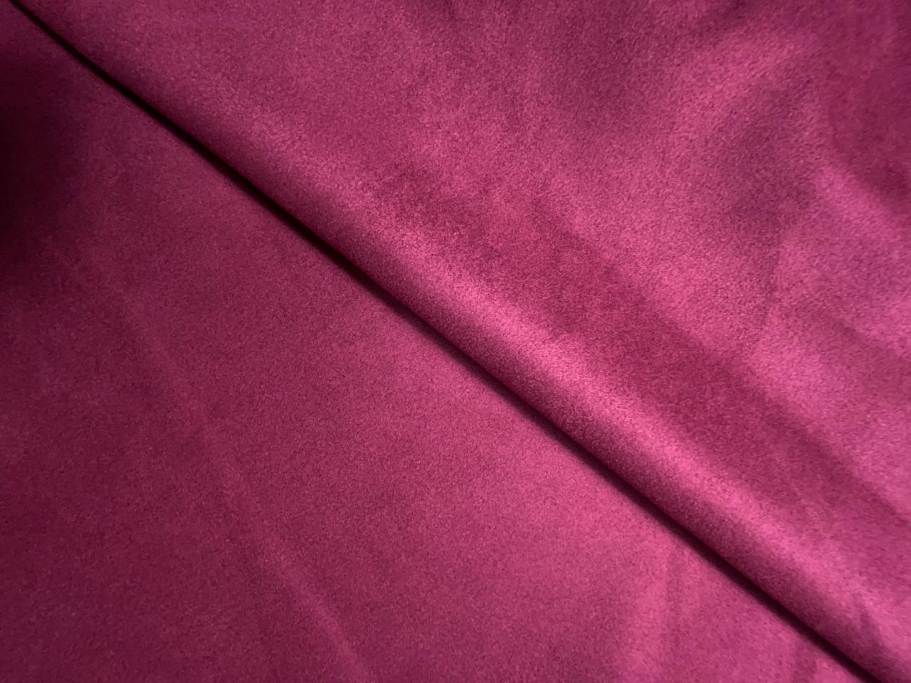 Dull Maroon Imported Suede Fabric Fabric KTEX