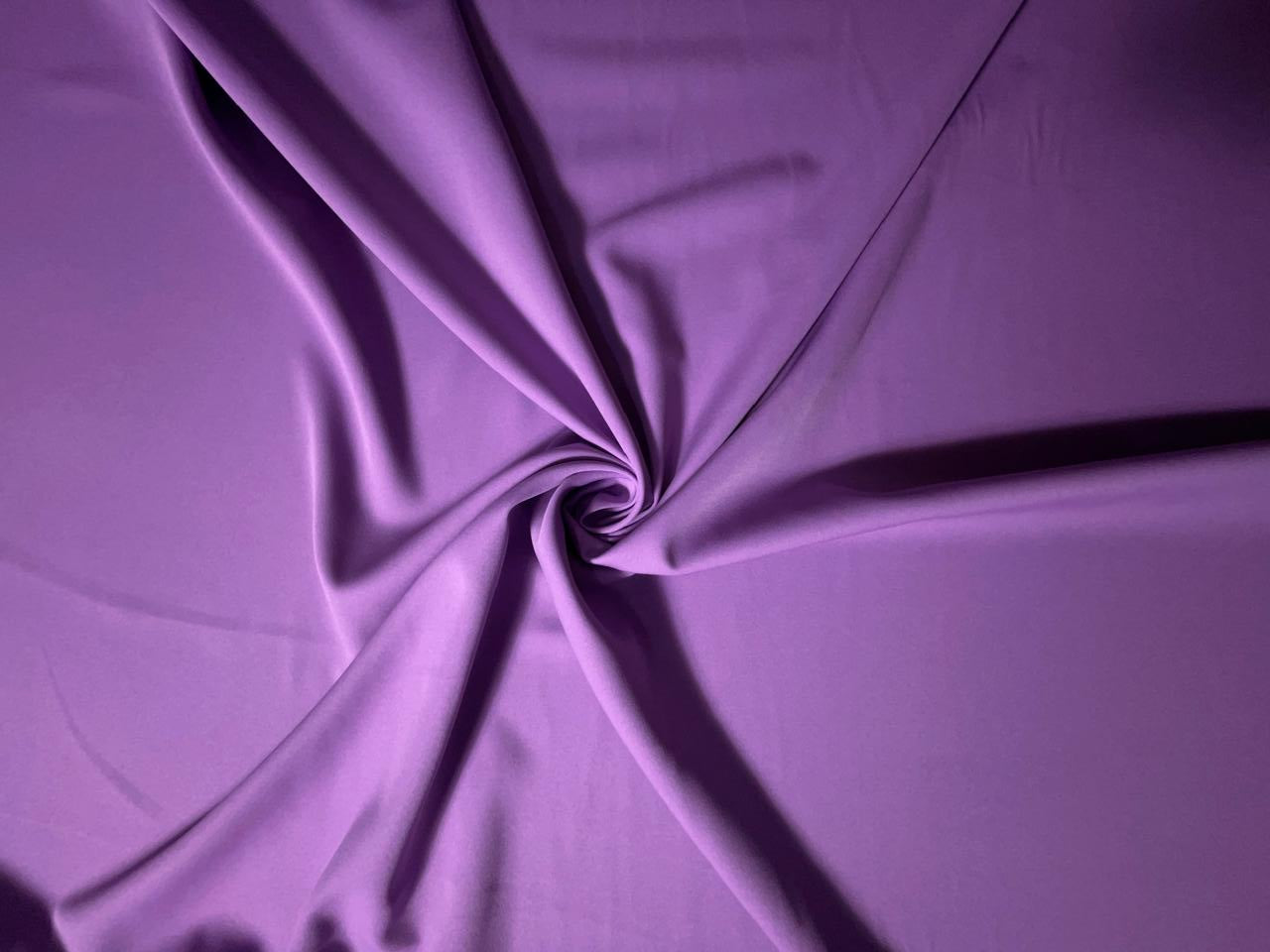 Lavender Plain Barbie Crepe N332Ll Fabric KTEX