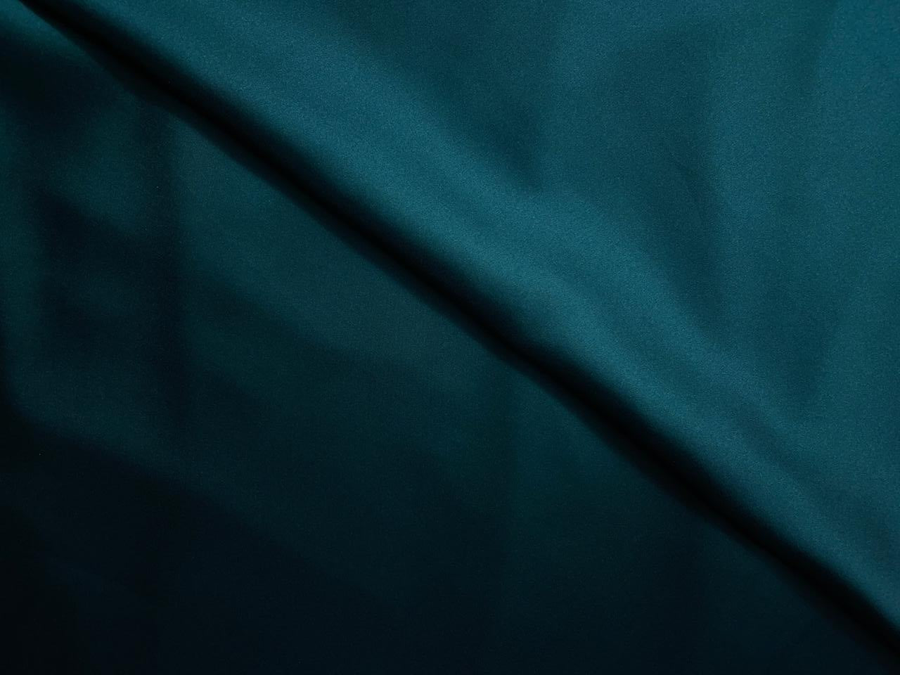 Bottle Green Plain Armani Satin Lycra Fabric KTEX